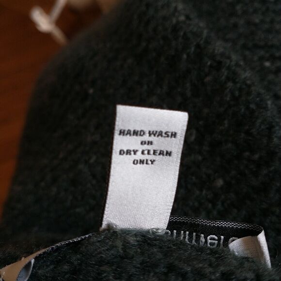 Autumn Cashmere Long Sweater Tunic Women XS Green 100%Cashmere Cowl Neck Luxury - Picture 9 of 10